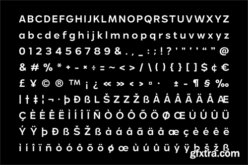 Melbourne - Geometric Family Font LFGXMD2