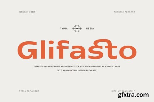 Glifasto - Modern Sans Serif Display Font TF9WKSF