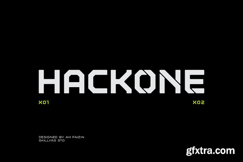 Hackone Display family font 43JXQG5