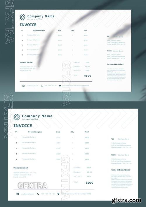 Modern Invoice Layout 782178325