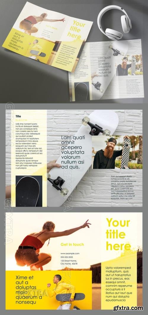 Tri-Fold Brochure Layout 782178279