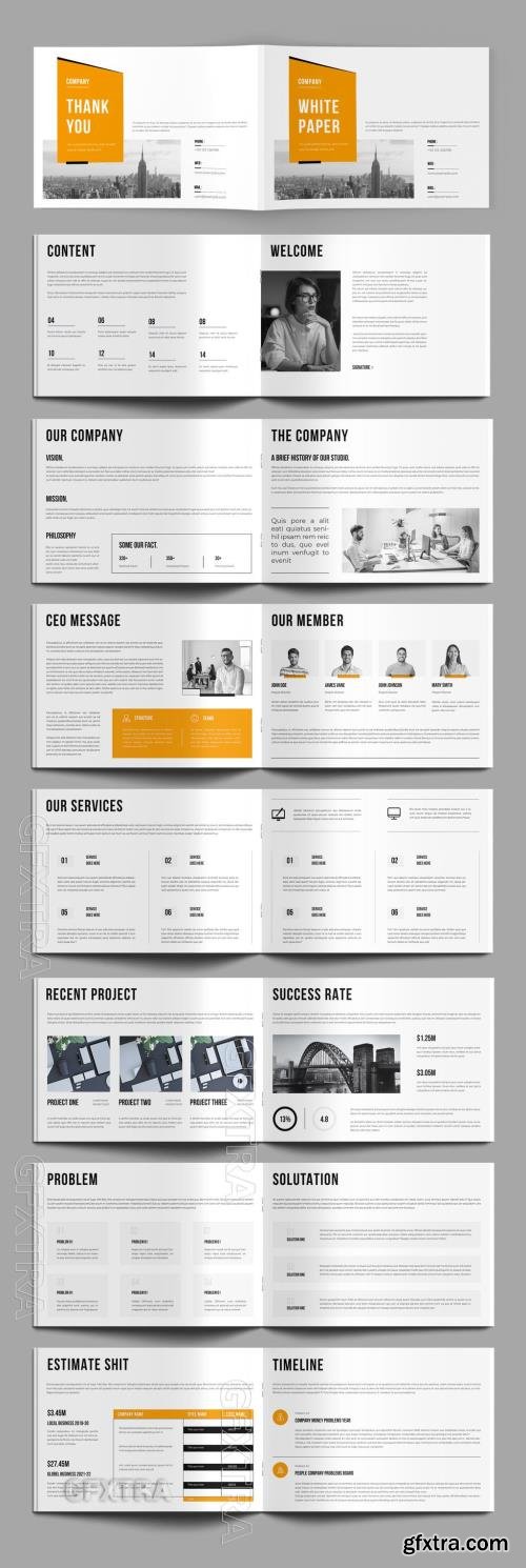 White Paper Template Design Landscape 781491600