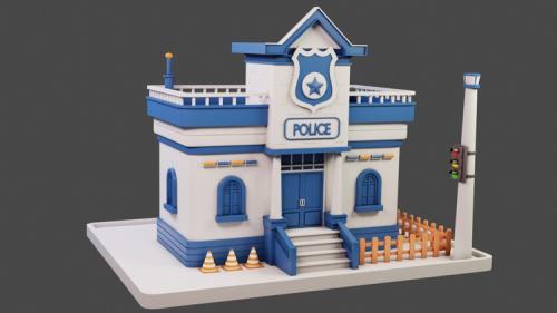 Udemy - Blender 3D Modeling: Create a Low-Poly Police Building