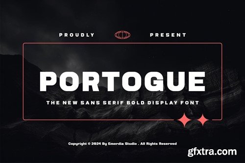 Portogue - The New Sans Serif Display Font 2CAUBLJ