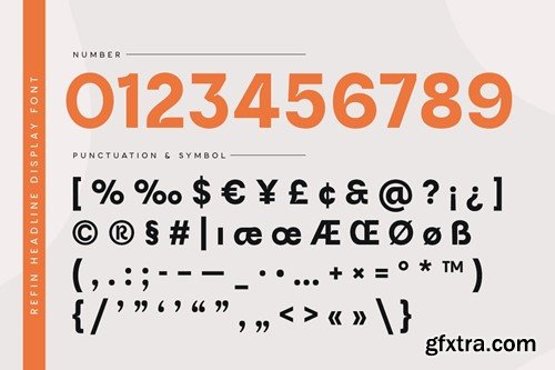 Refin - Headline Display Font 2JK52QG