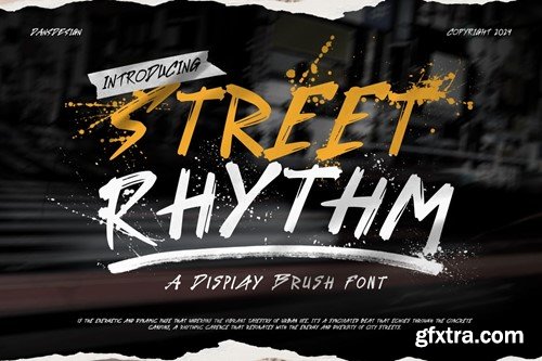 Street Rhythm Marker Graffiti Y2k Display Font GRSEKQB