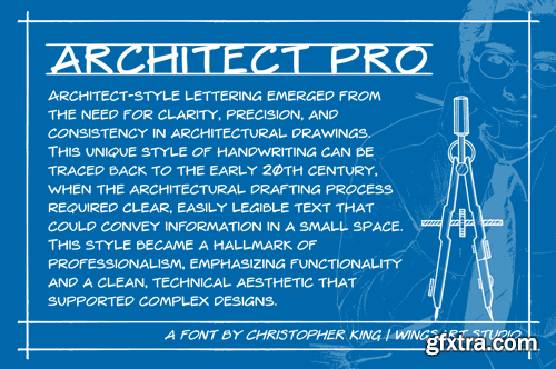 Architect Pro - A Technical Handwriting Font XRWZ87K