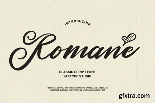 Romane | Classic Handwritten Script Wedding Font LJ9SWYG