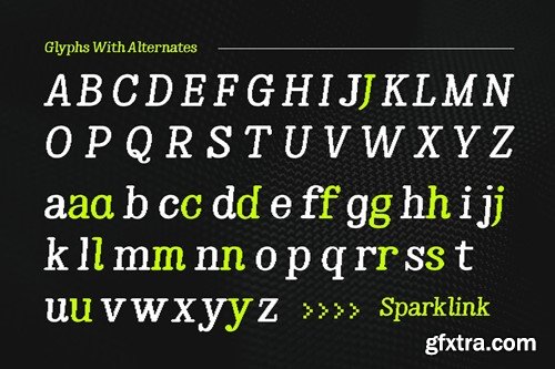 Sparklink - Modern Pixel Game Italic Slab Serif 89CQ9JX