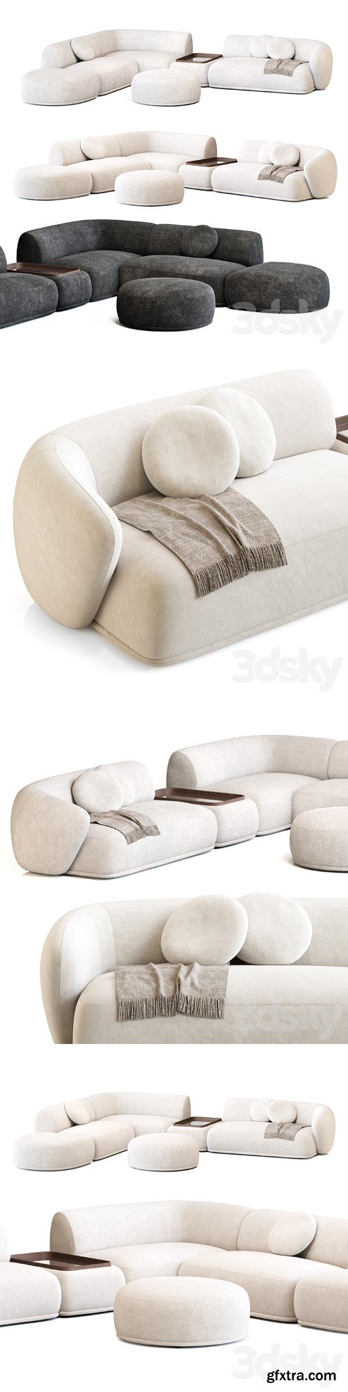 Rene Sofa by Meridiani Set 2