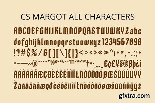 Margot – Blackletter Font QDZGZBZ