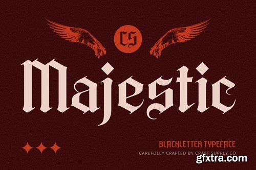 Majestic – Blackletter Font D3J9J3Y