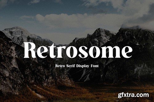 Retrosome Serif Display Font LEKQVSL