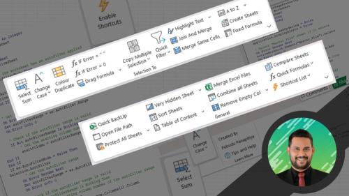 Udemy - Excel Macro / VBA Add-in Tab