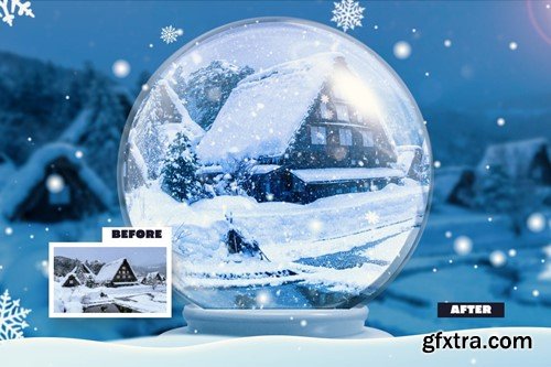 Snow Globe Photo Effect JLCF9CU