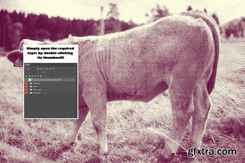 Mix Halftone Photo Effect K9CUS2V