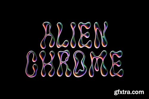 Alien Chrome Effect for Text & Logo 2W6L5HS