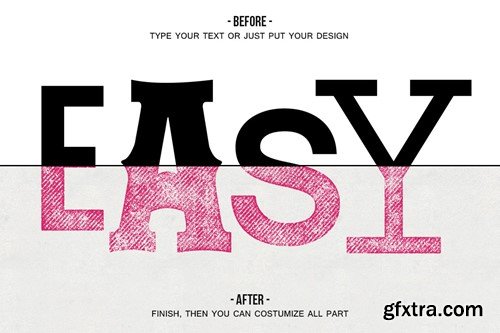 Instant Letterpress - PSD Effect Template GMXL46T