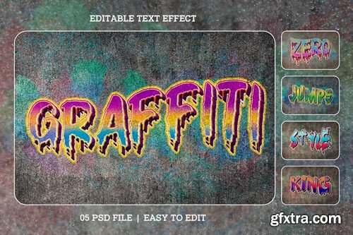 Graffiti Style Editable Text Effect Set CXJE4MQ