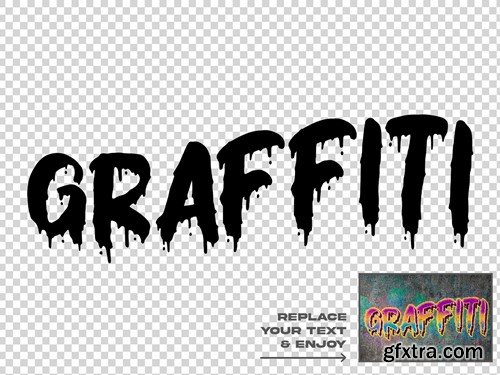 Graffiti Style Editable Text Effect Set CXJE4MQ