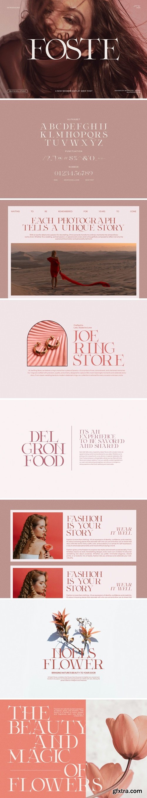 Foste - Elegant Display Serif Font