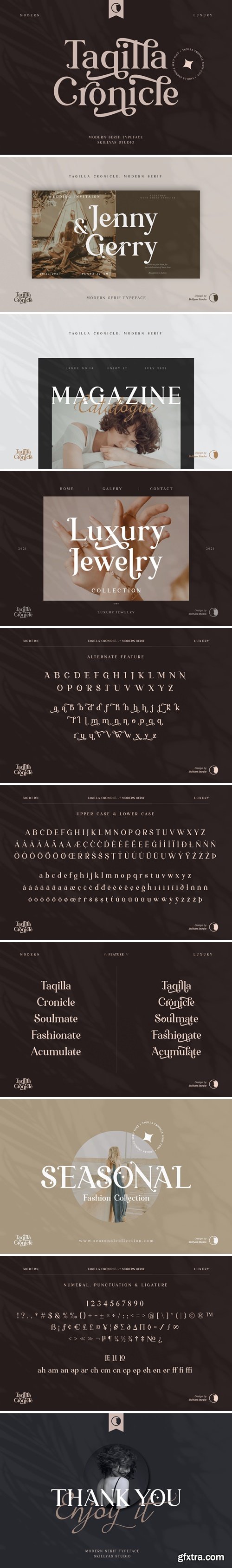 CM - Taqilla Cronicle Modern Serif Font 14474320