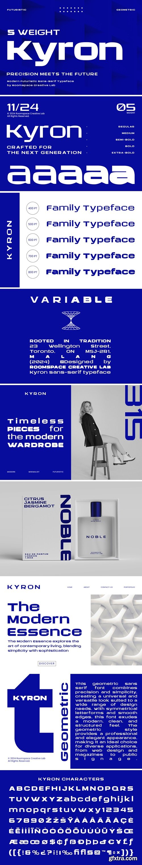 CM - Kyron - Futuristic Modern Font 289428466