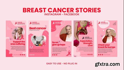 Videohive Breast Cancer Instagram Stories 55416860