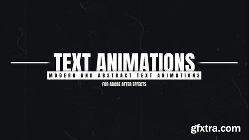 Videohive Text Animations 55396604