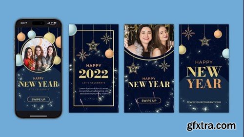 Videohive Happy New Year Instagram Stories 55398968