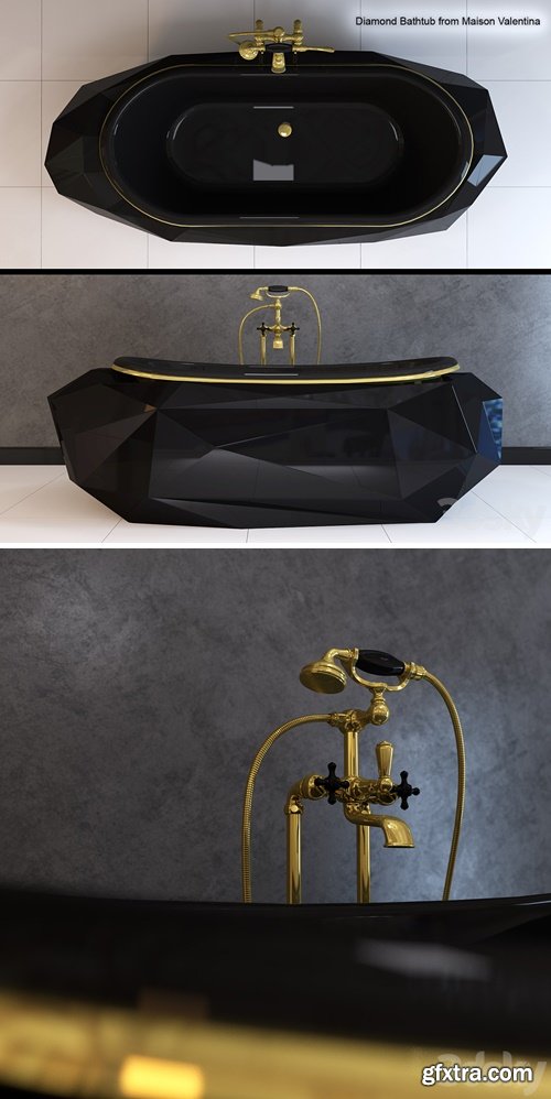 Bath, DIAMOND BATHTUB, Maison Valentina