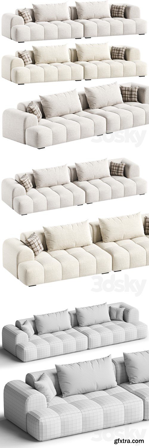 Extra Long Modern Sofa