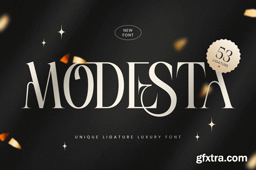 Modesta - Unique Ligature Luxury Font N4FEFAE