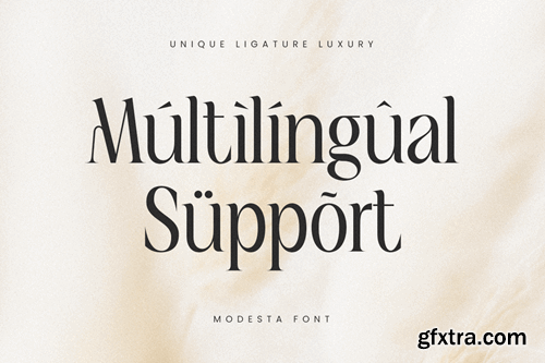 Modesta - Unique Ligature Luxury Font N4FEFAE