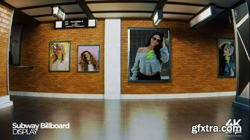 Videohive Subway Billboard Mockup 55408731