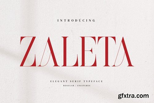 Zaleta Elegant Serif Font WGP2ANR