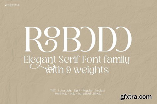 Robodo Serif Font Family BSNCTA3