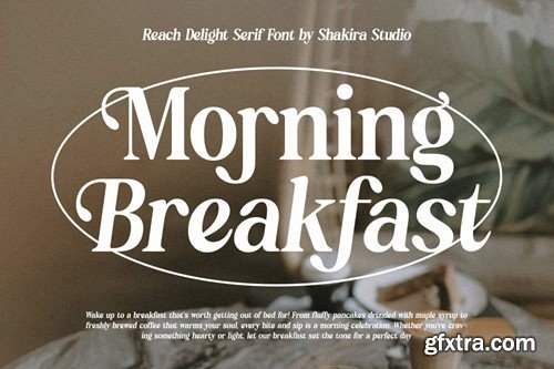 Reach Delight - Modern Retro Serif PDR88FG