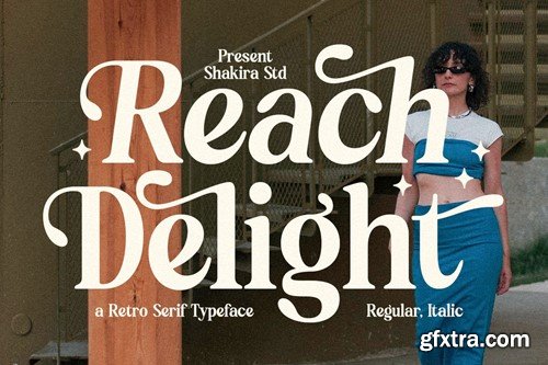 Reach Delight - Modern Retro Serif PDR88FG