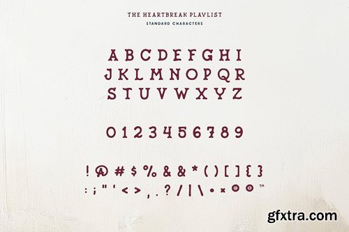 Heartbreak Playlist Serif Family 7GH929N