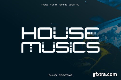 Musdi - Music Digital Typeface Logo Font Modern C4X2CAQ