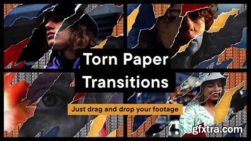 Videohive Torn Paper Transitions 55469715