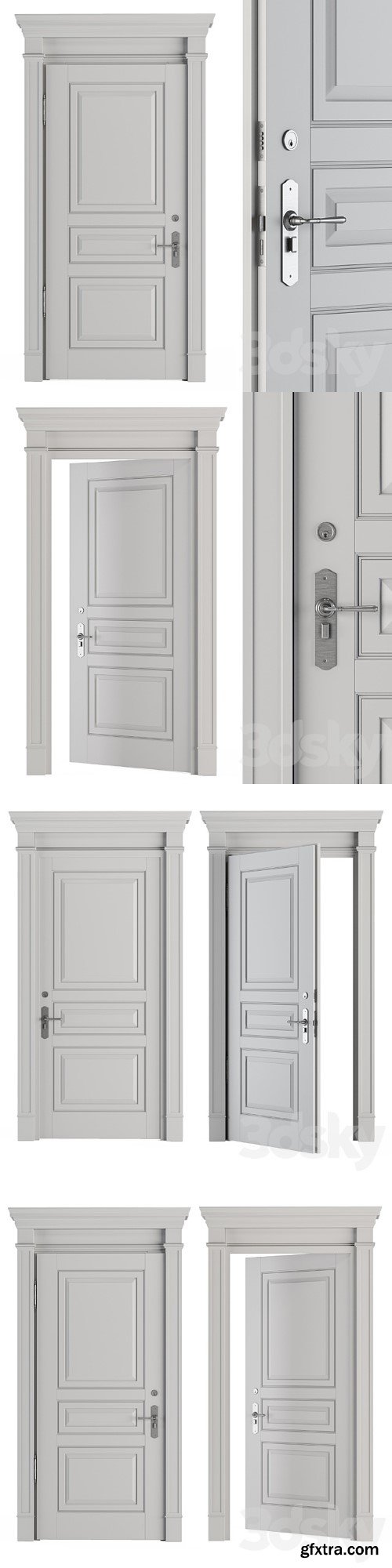 White Front Classic Door Set 37