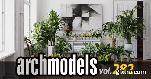 Evermotion - Archmodels vol. 282 - indoor pot plants