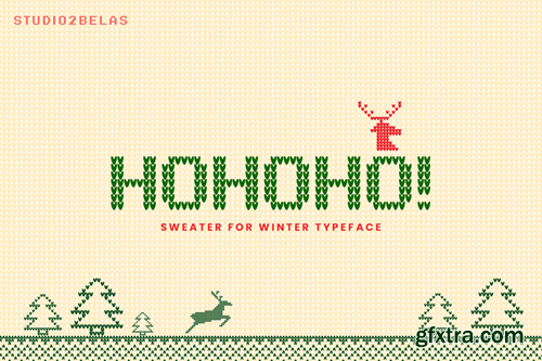 Hohoho Sweater Typeface AUT89Z5