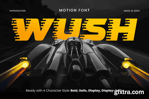 Wush - Motion Font JTCCV9Z