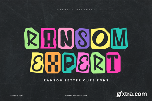 Ransom Expert - Ransom Letter Cuts Font WYFLR94