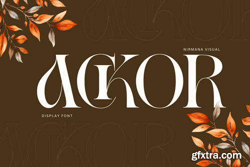 Ackor - Branding Logo Font 2EGV5Z7