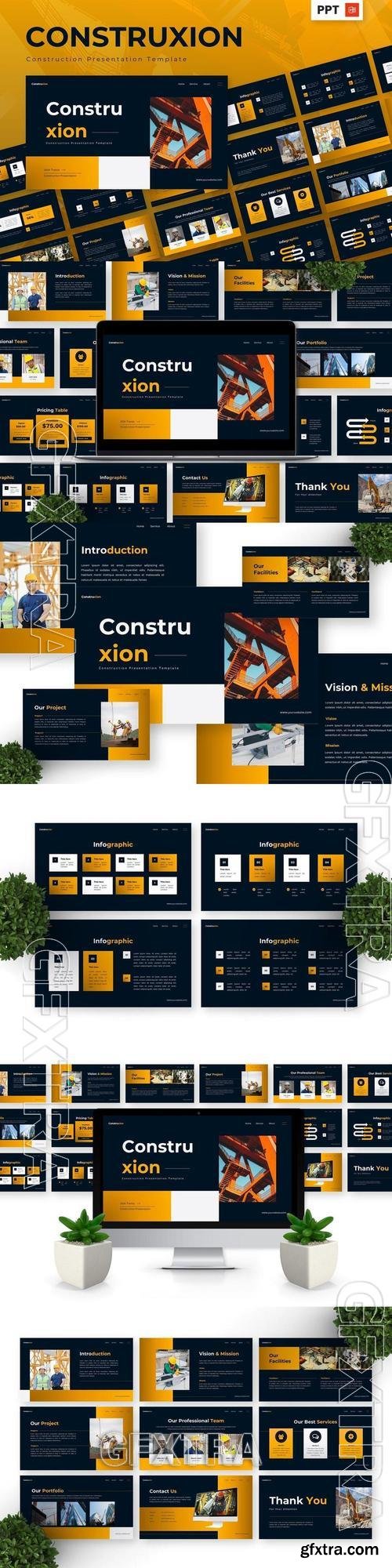 Construxion - Construction Powerpoint Templates 96YU2MB