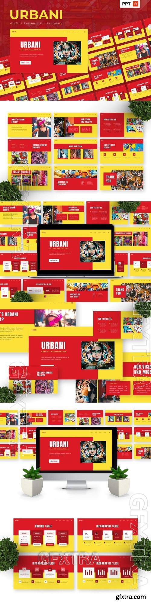 Urbani - Graffiti Powerpoint Templates DY6A6UG